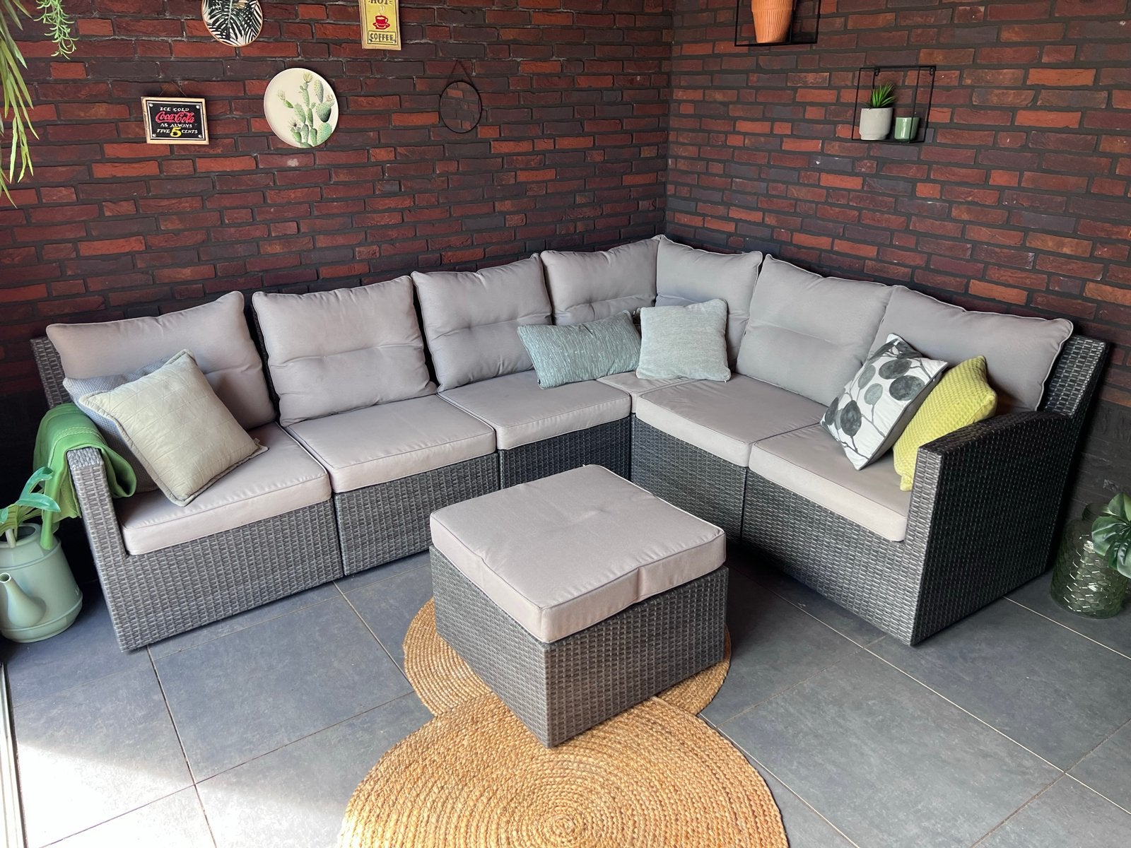 Manifesto antraciet Loungeset Kees Smit Almel, Tuin en Terras, Tuinsets en Loungesets, Ophalen, Gebruikt, Loungeset, Wicker