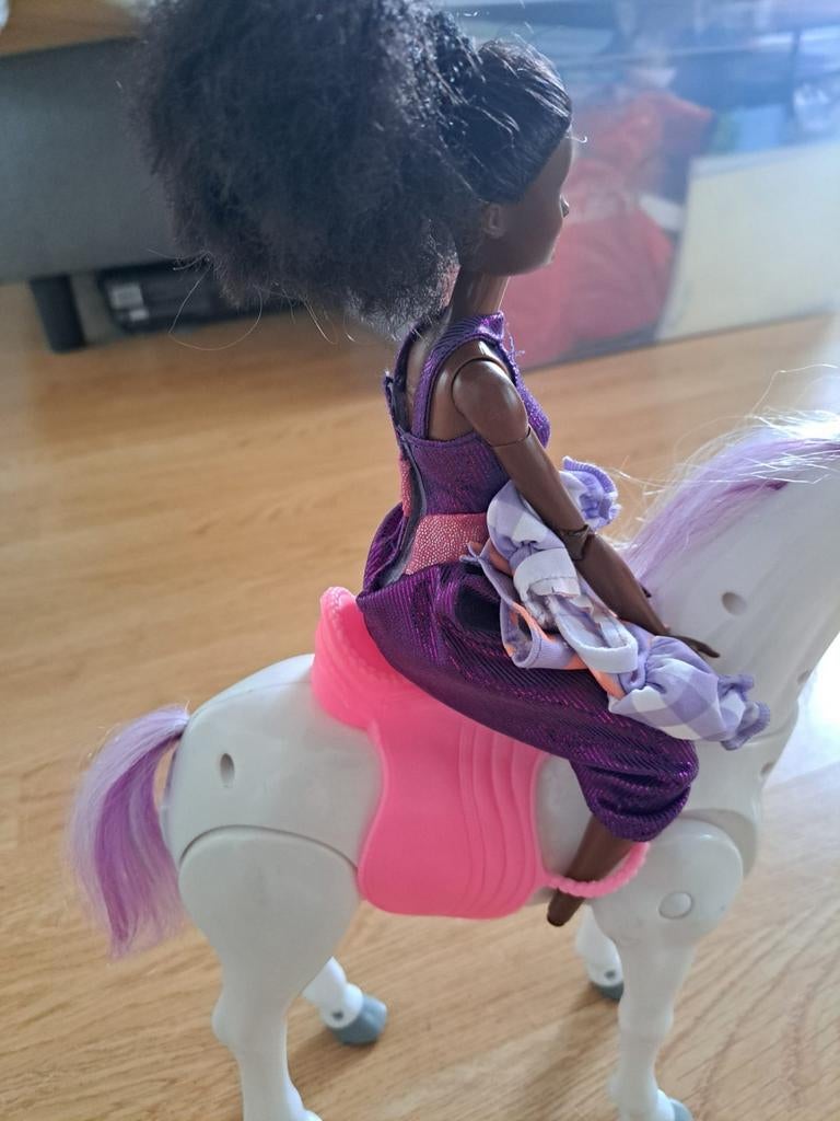 Barbie op paard, Ophalen, Gebruikt, Barbie