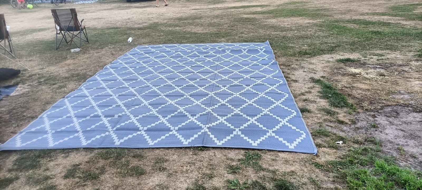 Obelink Patio Mat Diamond 440x290 cm tenttapijt grijs, Ophalen of Verzenden, Zo goed als nieuw