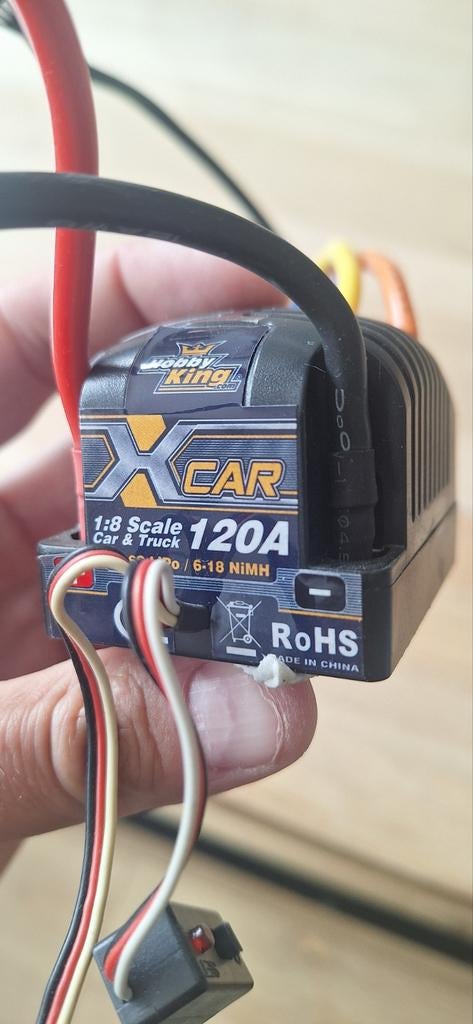 Hobbywing X-Car 120A Brushless ESC 1/8 Schaal, Ophalen of Verzenden, Groter dan 1:32, Auto, Overige merken