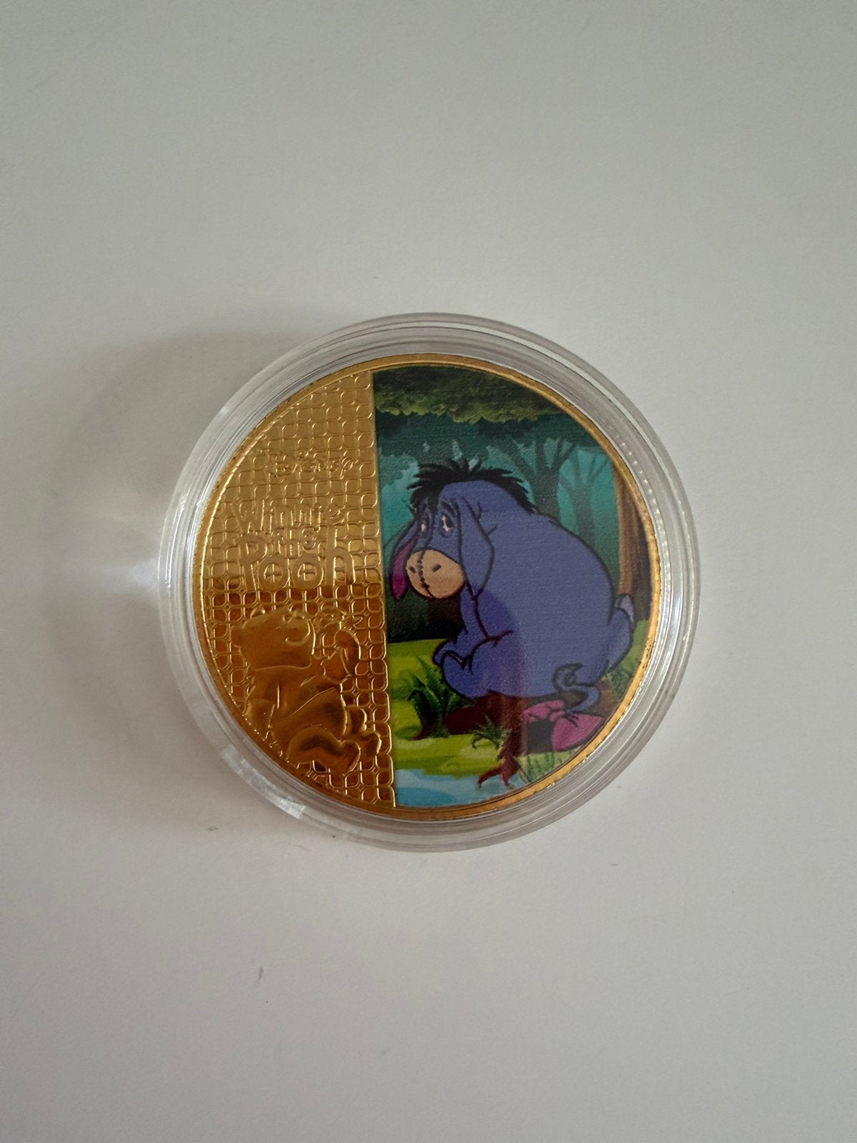 Walt Disney munt in capsule Eeyore, Verzamelen, Ophalen of Verzenden, Winnie de Poeh of vrienden, Nieuw