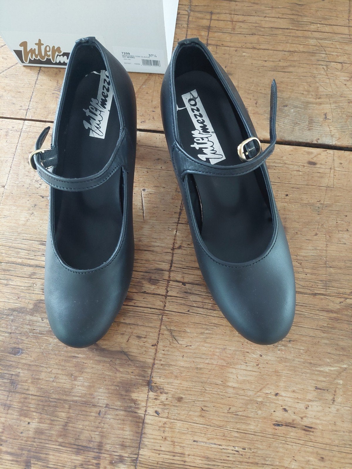 maat 37 Intermezzo Flamenco Dansschoenen Zwart Maat 37,5, Ophalen, Nieuw, Dansschoenen, Intermezzo