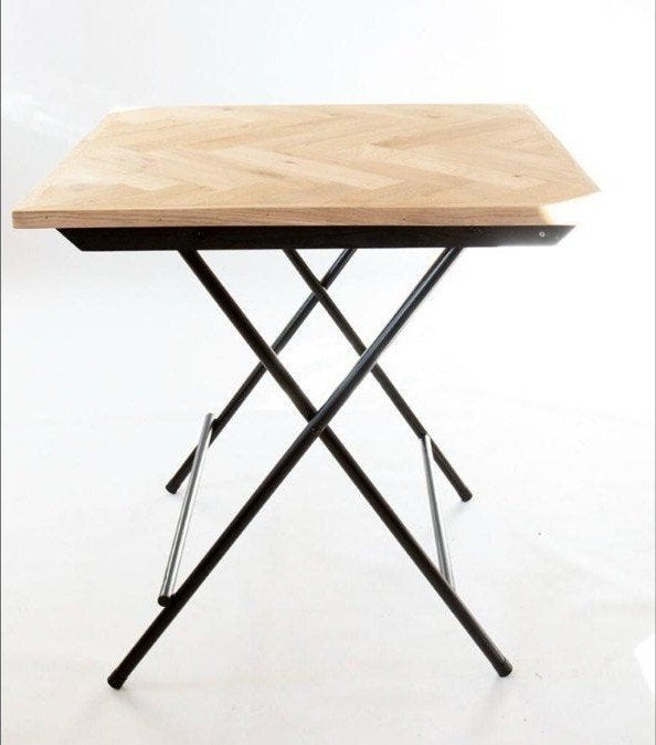Franse Stijl Klaptafels Bistro tafels Eiken Visgraat, Ophalen