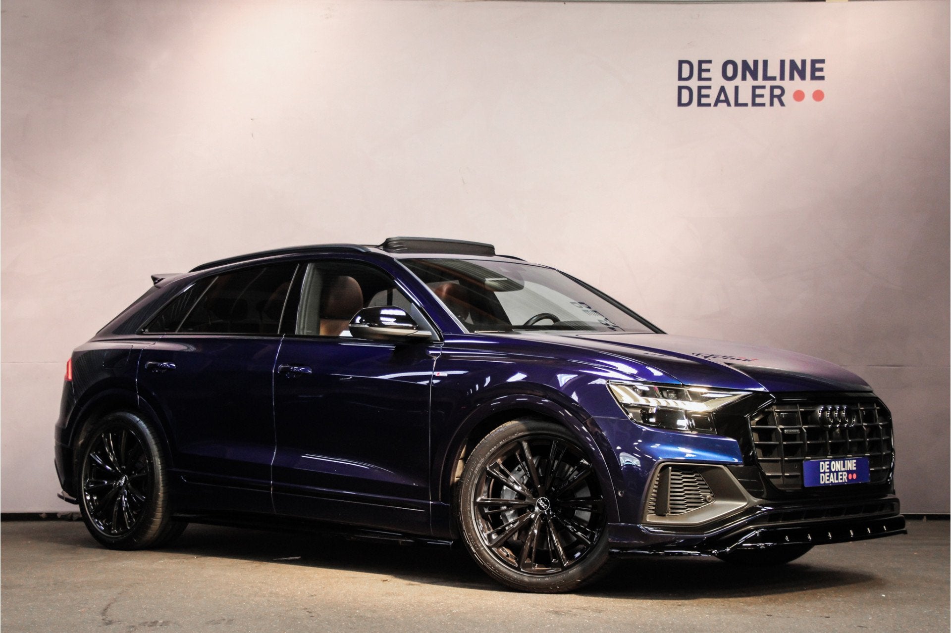 Audi Q8 55 TFSIe QUATTRO S Edtion PL+ |Pano|Massage|Sfeer|22, Auto's, Automaat, Gebruikt, Euro 6, 2995 cc