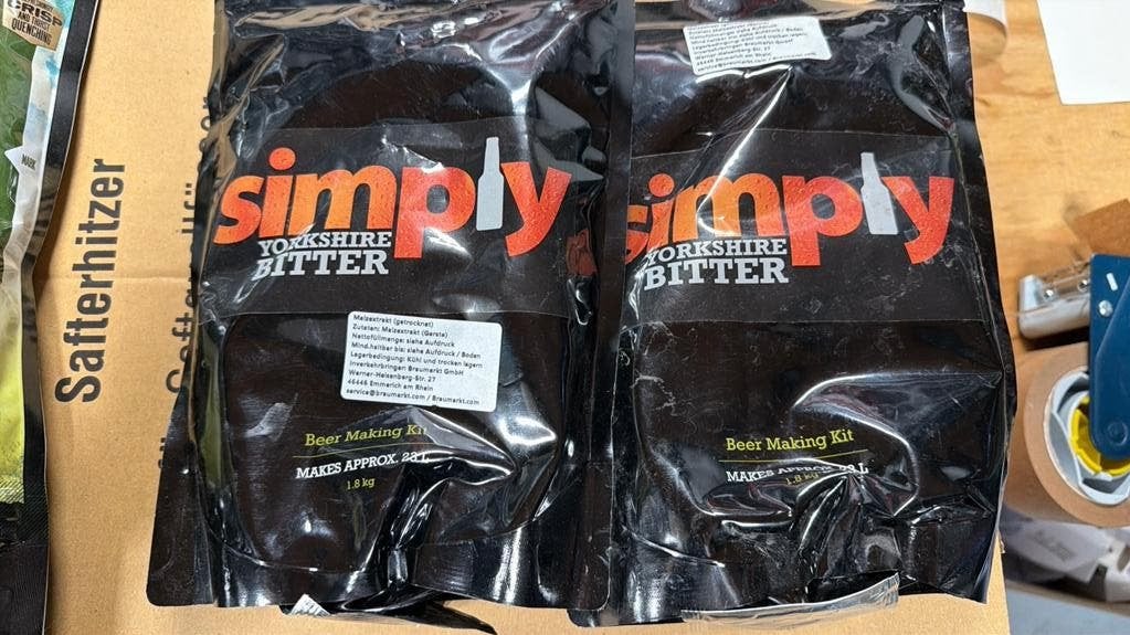Simply yorkshire bitter bier, 2x 23L, Ophalen of Verzenden, Nieuw, Overige onderwerpen