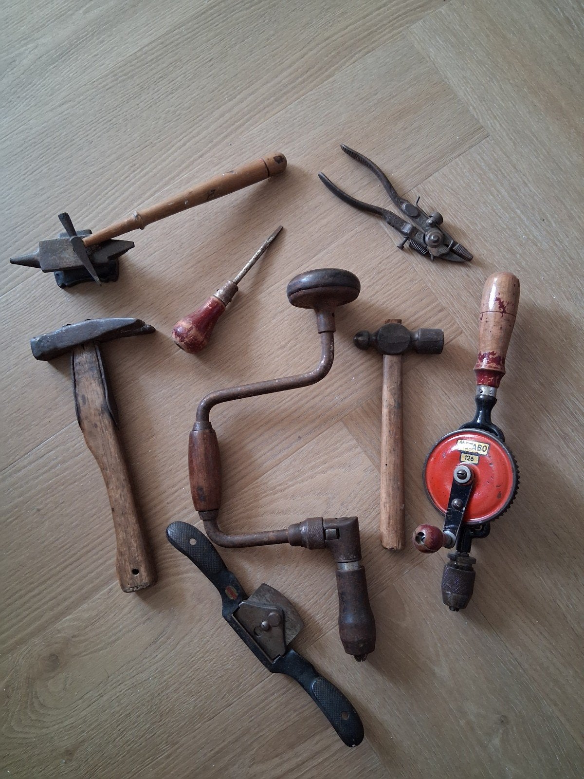 Diverse collectie oud gereedschap, Antiek en Kunst, Antiek | Gereedschap en Instrumenten, Ophalen of Verzenden
