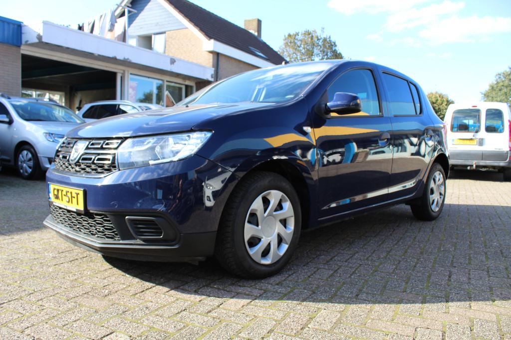 Dacia Sandero 1.0 SCe "Laureate" LED - Isofix - Trekhaak !, Stof, Zwart, Blauw, Bedrijf