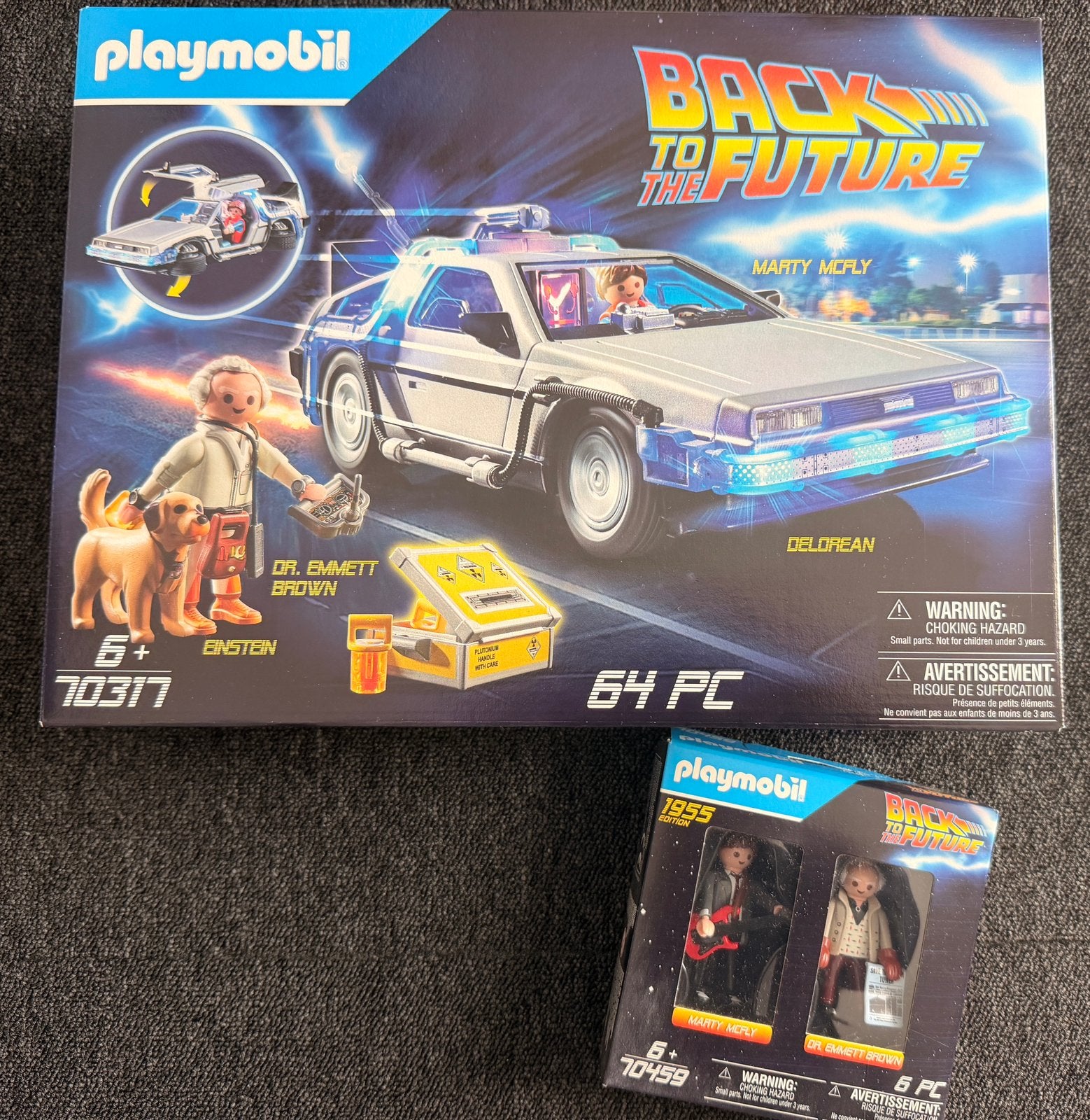 Playmobil auto oldtimer back to the future 70317 & 70459, G1, Ophalen of Verzenden, Zo goed als nieuw