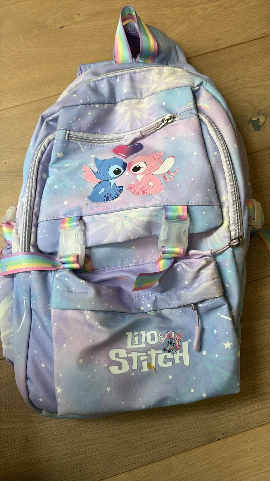 Grotw schooltas stich & Lilo gebruikt maar netjes!, Gebruikt, Rugtas, Paars, 50 cm of meer