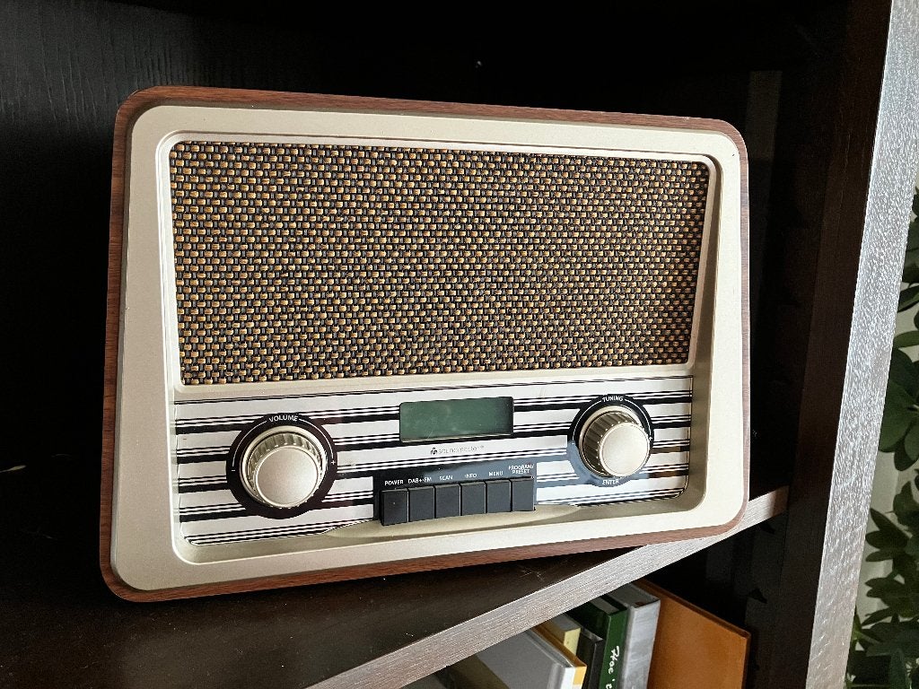 Retro jaren 50 DAB/FM-radio soundmaster, Ophalen of Verzenden, Zo goed als nieuw, Radio