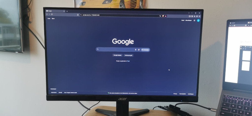 Acer 1080p 60 Hz monitor 24 inch, Ophalen, DVI, Gebruikt, Kantelbaar