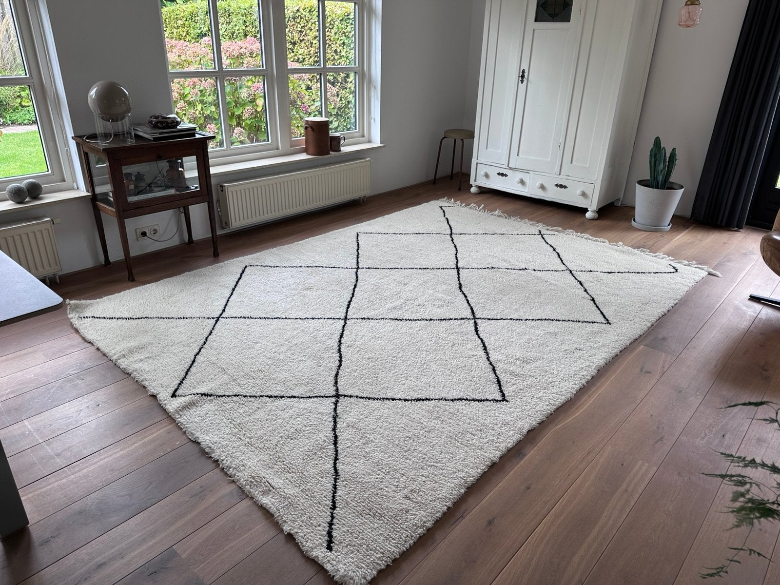 Originele Beni Ouarain wollen vloerkleed, Ophalen of Verzenden, Gebruikt, Tapijt