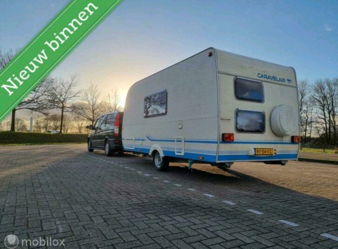 Caravelair 6 persoons caravan met stapelbed en vast bed, Caravans en Kamperen, Treinzit, 750 - 1000 kg, Particulier, Luifel