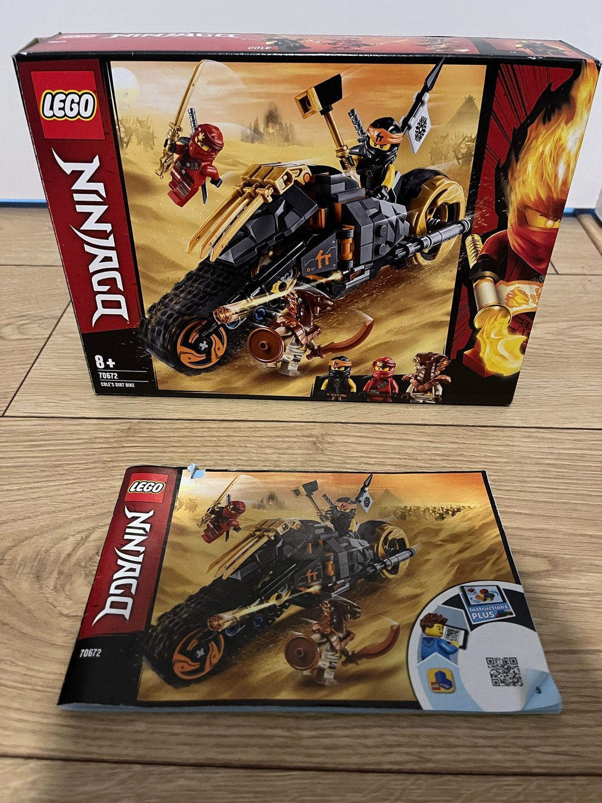 Lego Ninjago 70672 Coles Vuurbike Complete Set, Kinderen en Baby's, Speelgoed | Duplo en Lego, Lego, Ophalen of Verzenden, Zo goed als nieuw