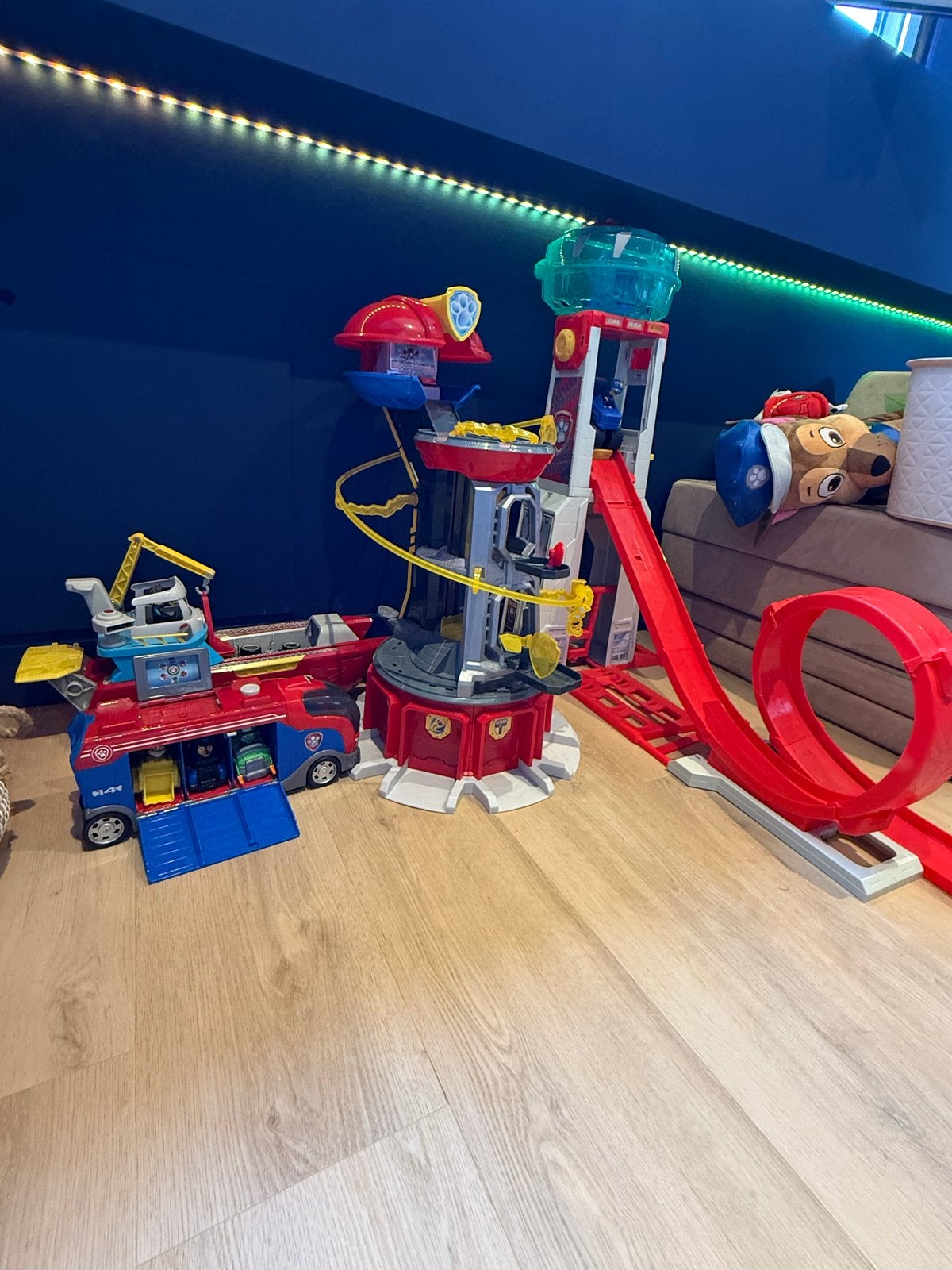 Paw Patrol Compleet Speelset: Boot, Bus & Uitkijktoren XXL, Kinderen en Baby's, Ophalen of Verzenden, Gebruikt