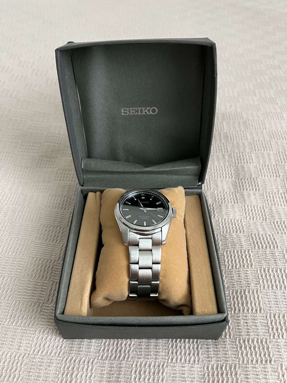 Seiko SARB033 met doos en boekje, Sieraden, Tassen en Uiterlijk, Ophalen of Verzenden, Zo goed als nieuw, Staal, Seiko