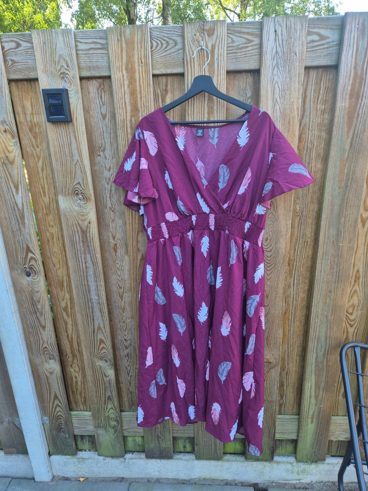 Shein Curve Jurk met verenprint - Maat 4XL, Ophalen of Verzenden