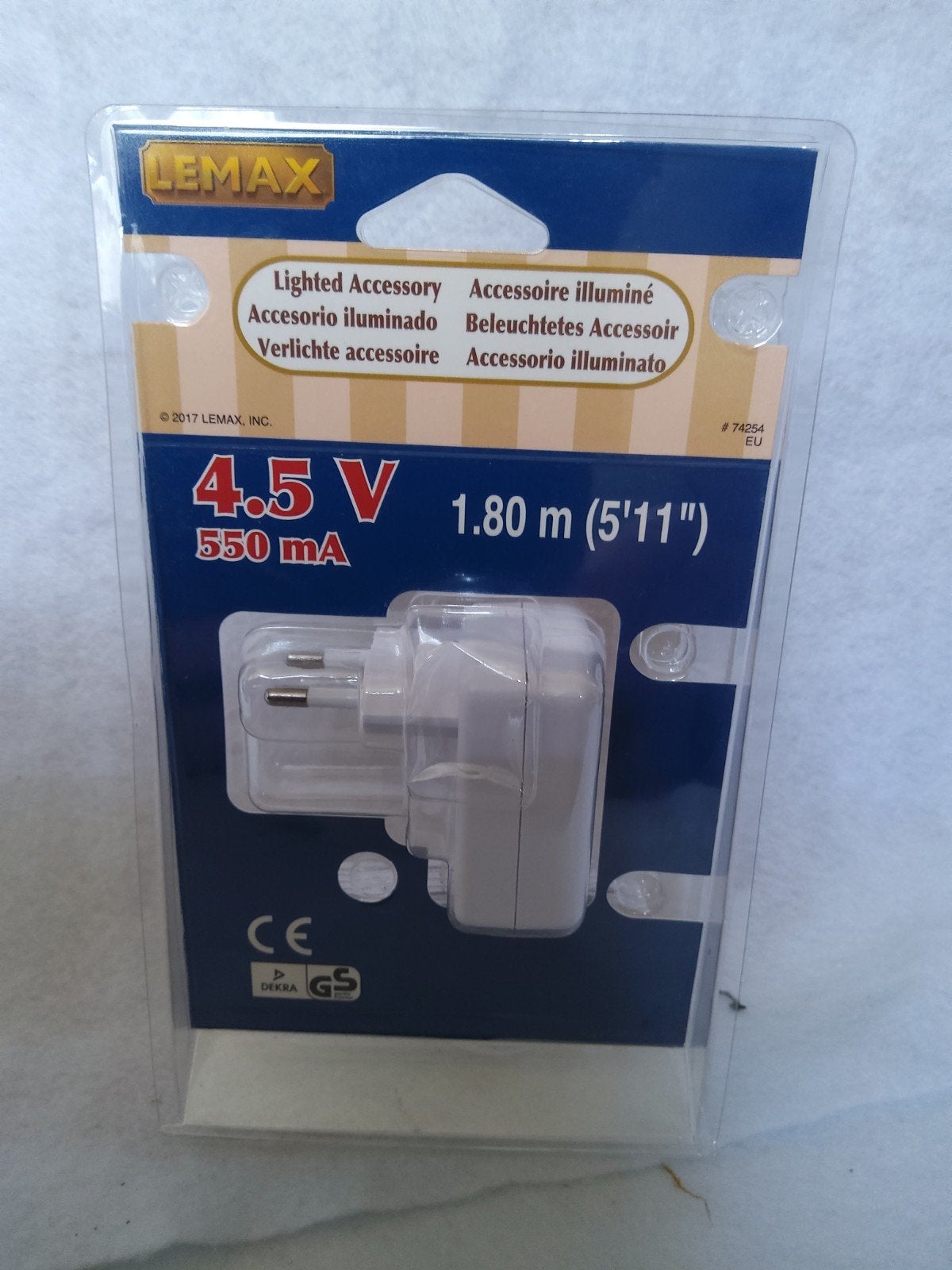 lemax 74254 power adapter 4,5 volt 1 output   B9, Ophalen of Verzenden, Nieuw