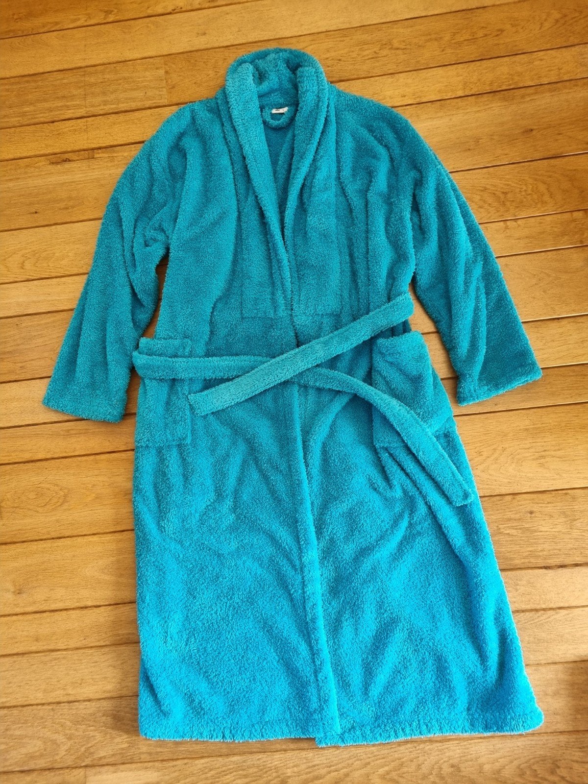 Hema Badjas aquagroen maat L, Hema, Ophalen of Verzenden, Zo goed als nieuw, Maat 38/40 (M)