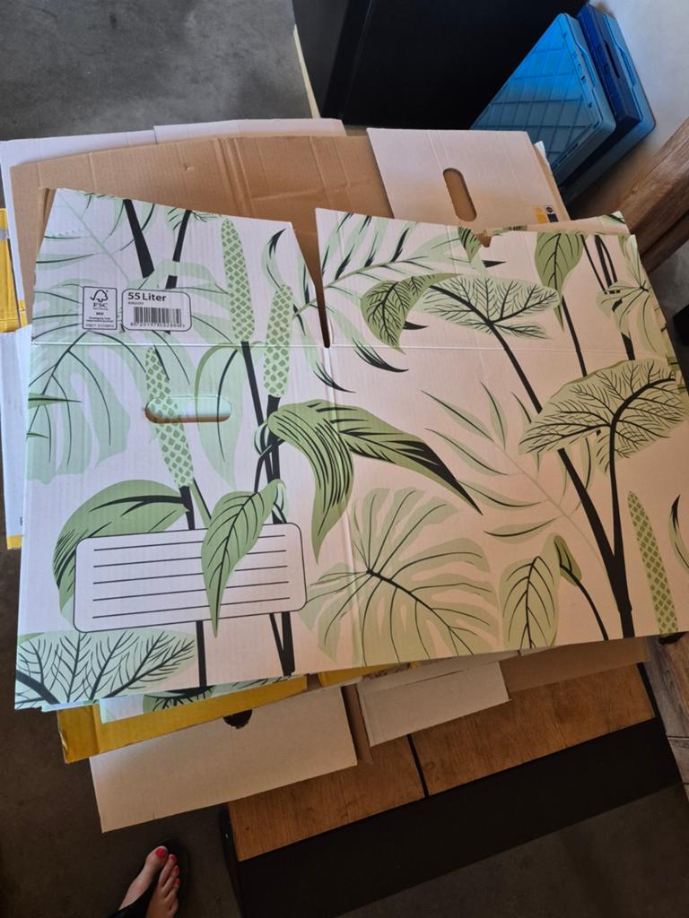 Verhuisdozen 1x gebruikt 30 stuks, Doos, 50 tot 75 cm, Ophalen of Verzenden, Zo goed als nieuw