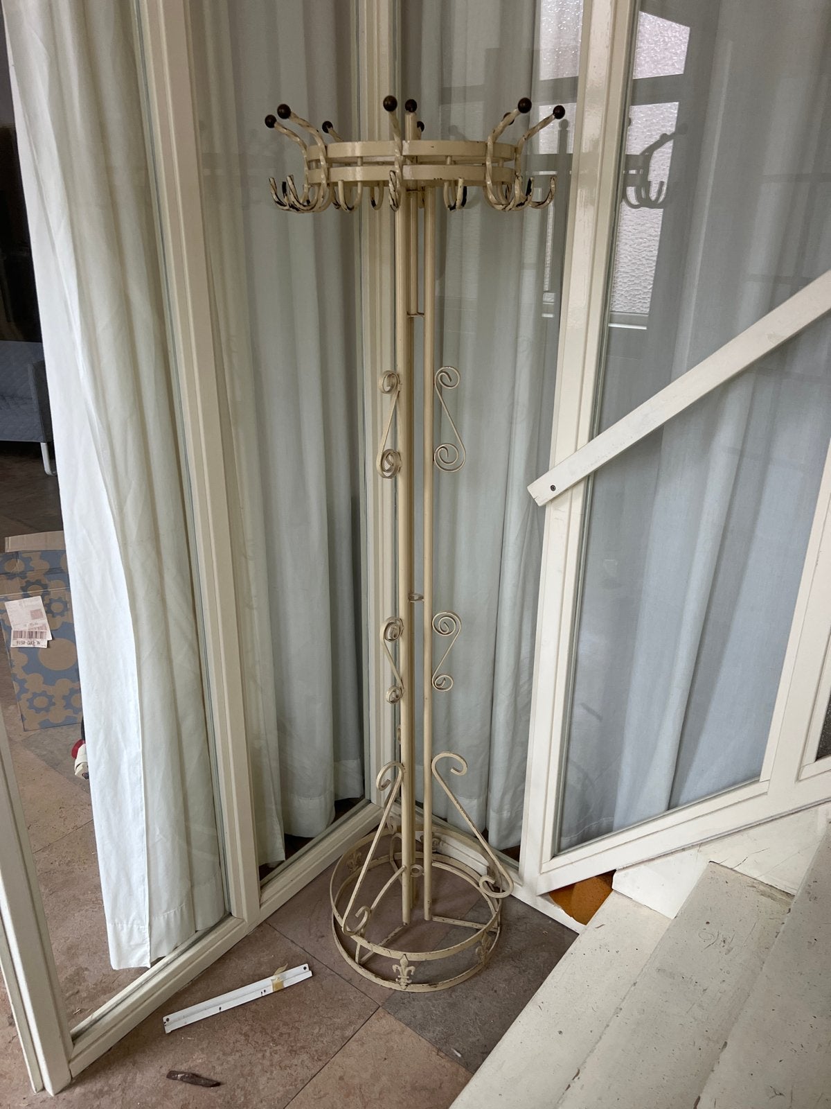 Smeedijzeren staande kapstok - ca. 170cm hoog, Ophalen, Gebruikt, Metaal, Staande kapstok
