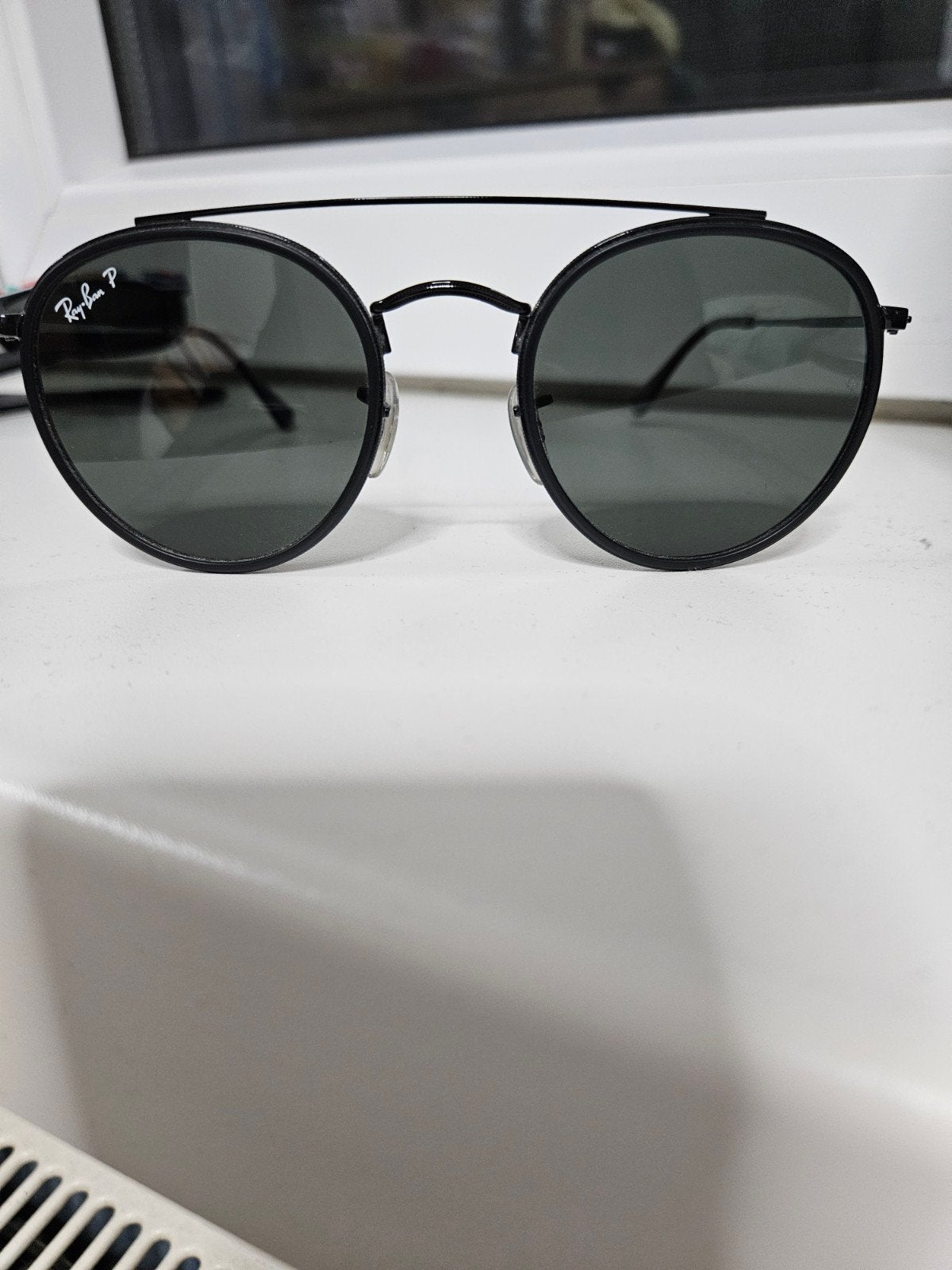 Nieuwe Ray-Ban Round Double Bridge RB3647N Zonnebril, Zonnebril, Zwart, Nieuw, Ophalen of Verzenden