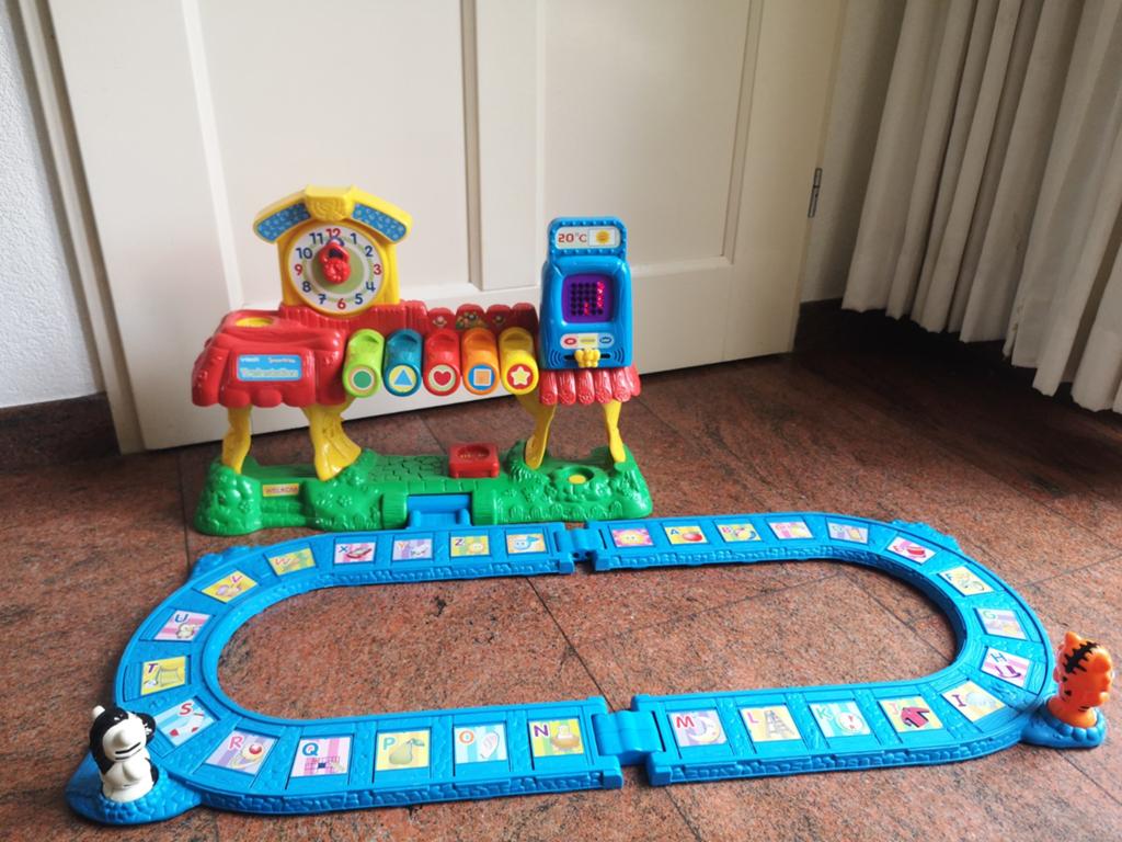 VTech Smartville Treinstation met spoor en geluid, Ophalen of Verzenden, Gebruikt, Overige typen, Met licht