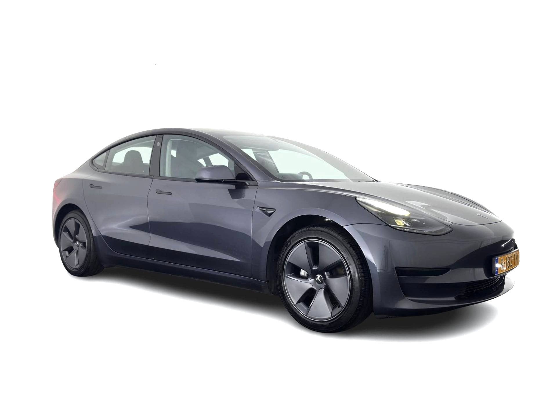 Tesla Model 3 RWD 60 kWh [3-Fase-11kW] {SoH-88%} (INCL-BTW), Auto's, Automaat, Achterwielaandrijving, Gebruikt, Zwart