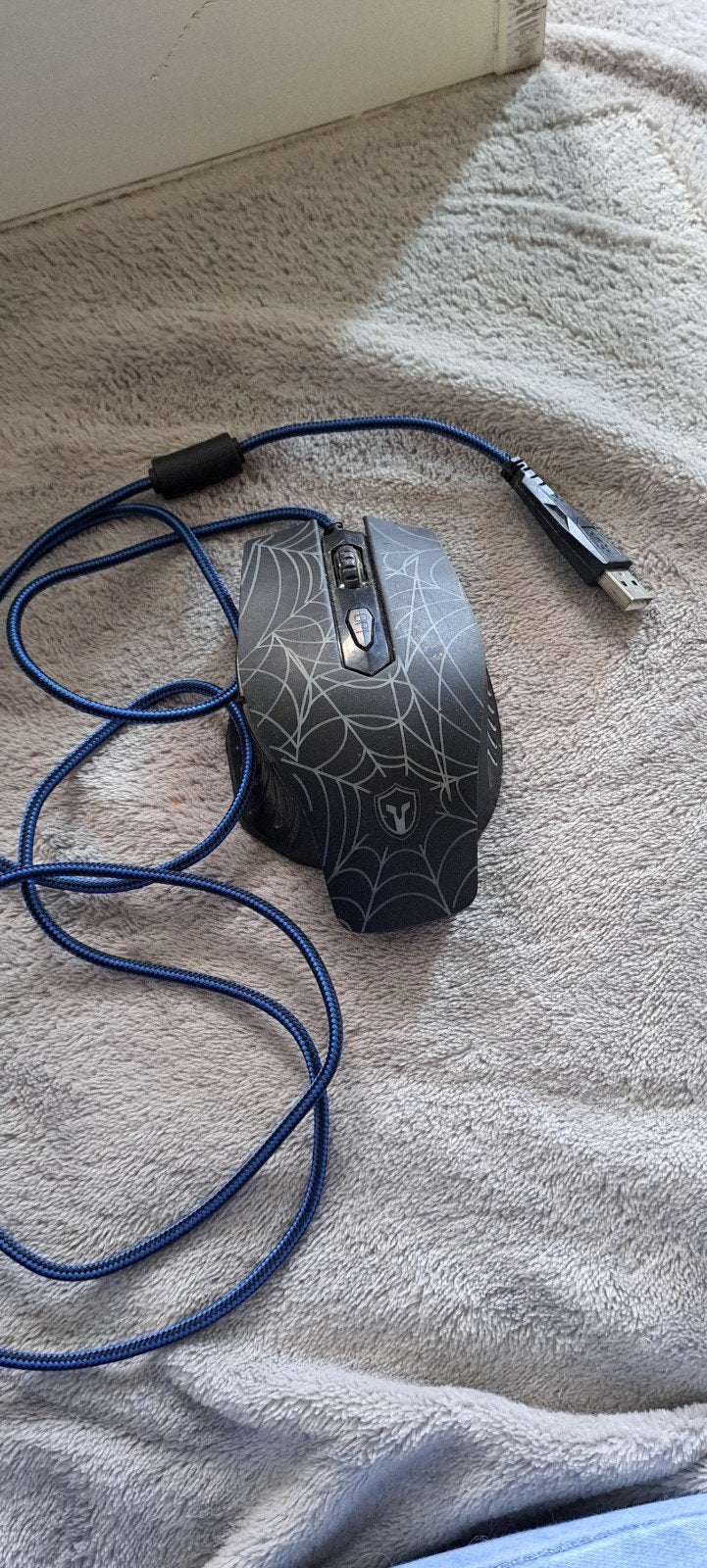 Battletron Gaming Muis - Bedraad met Spinnenweb Design, Computers en Software, Muizen, Battletron, Muis, Gaming muis, Ophalen of Verzenden