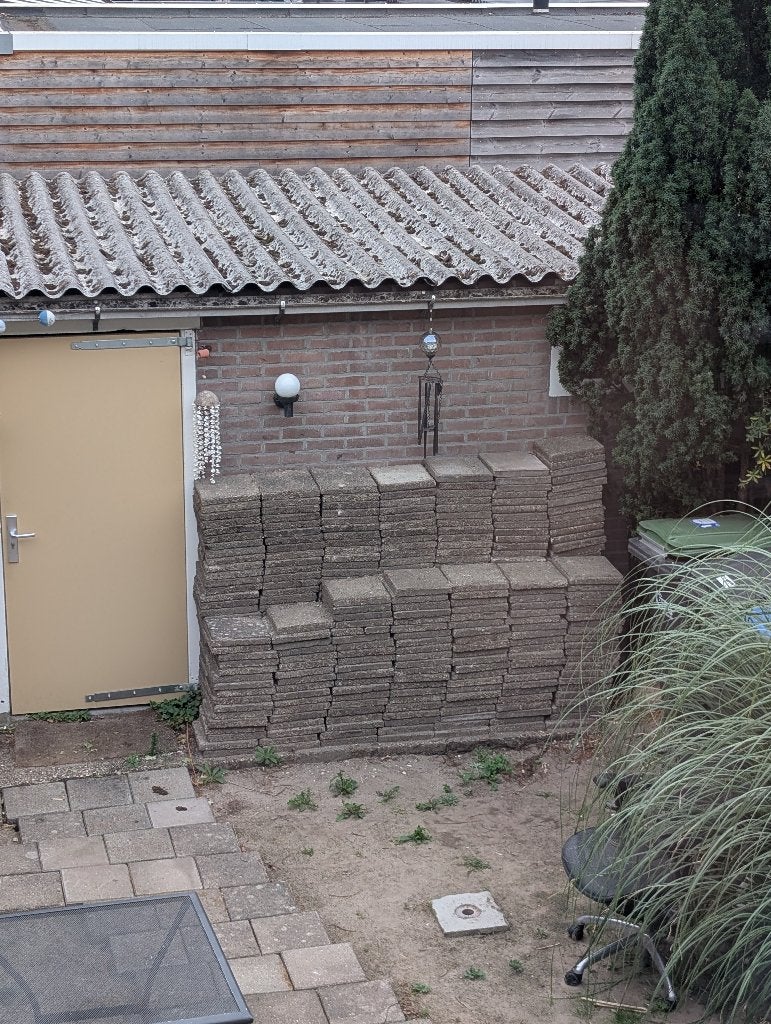 Gebruikte betontegels voor terras of pad (ca. 10 m²), Ophalen, Gebruikt, 10 m² of meer, Beton