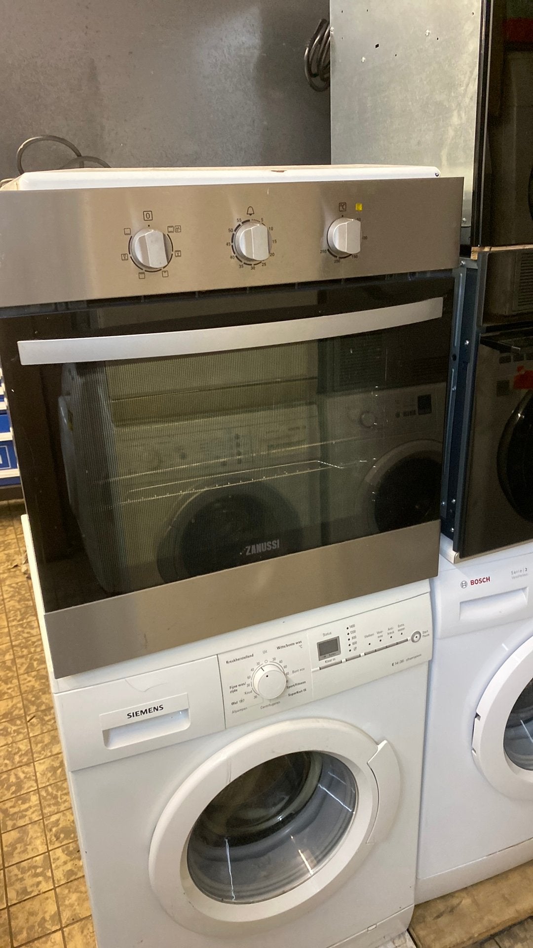 Inbouw oven zanussi rvs, Ophalen of Verzenden, Gebruikt