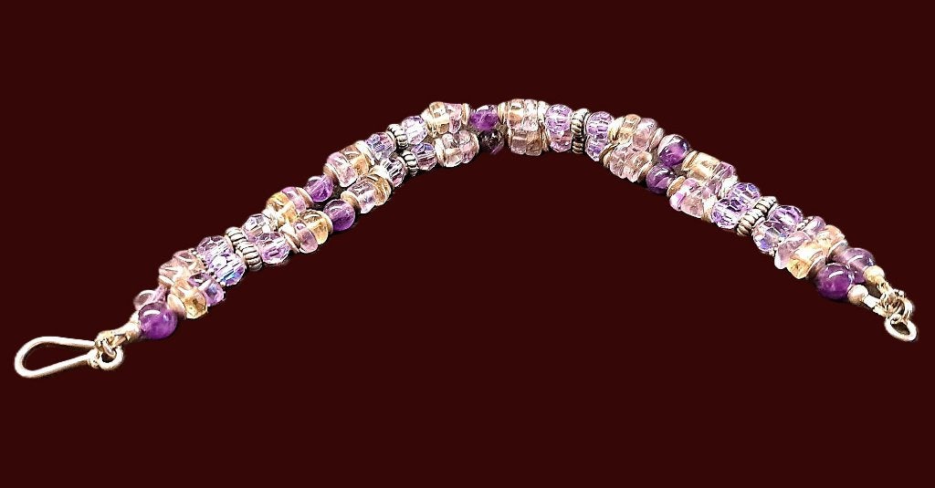**sale**  Schitterend armbandje van amethist, Sieraden, Tassen en Uiterlijk, Overige materialen, Verzenden, Paars, Nieuw