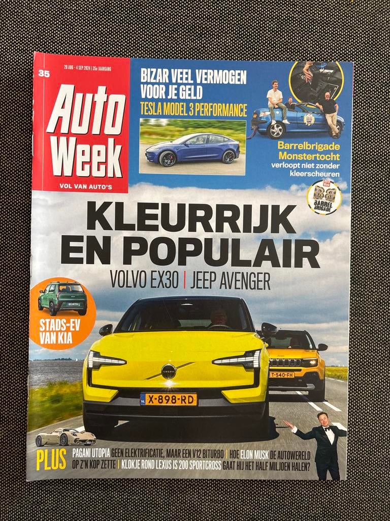 AutoWeek Magazine - Editie 35 (28 aug - 4 sep 2024), Ophalen of Verzenden, Nieuw, Algemeen