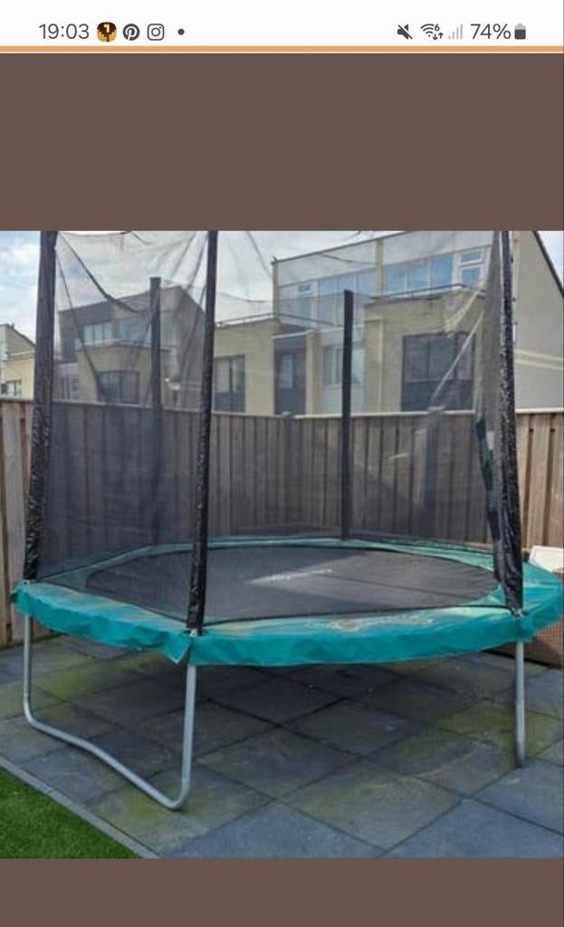 Trampoline merk Salta 300cm doormeter, Ophalen, Gebruikt