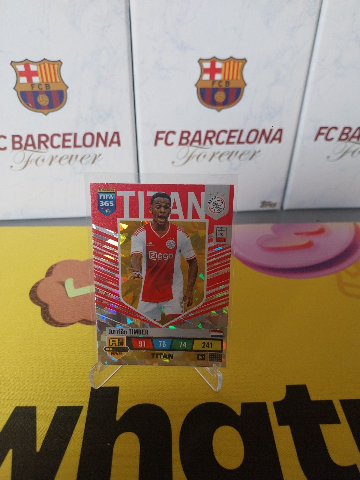 Jurrien Timber Panini Adrenalyn 2023, Ophalen of Verzenden, Zo goed als nieuw, Plaatje