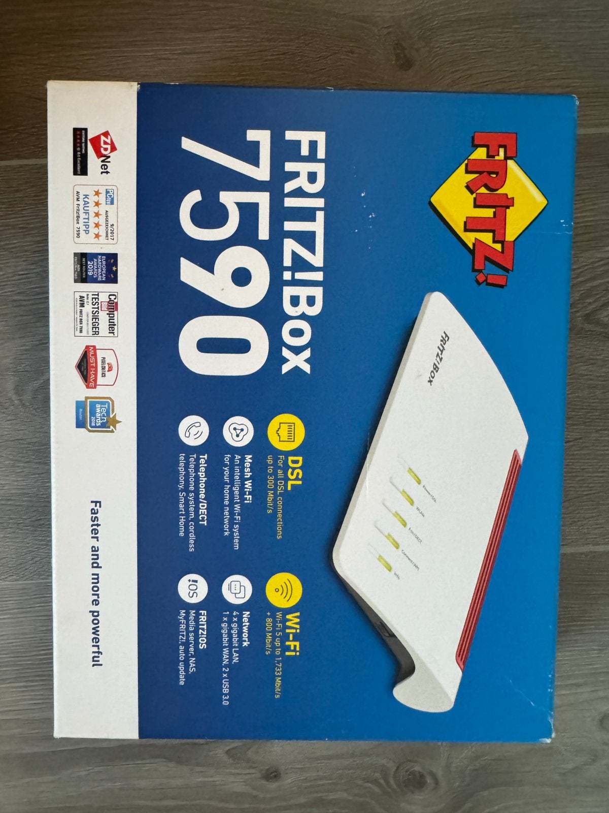 Fritzbox 7590 - Nieuw in doos - DSL/VDSL Router, Ophalen of Verzenden, Nieuw, Router met modem