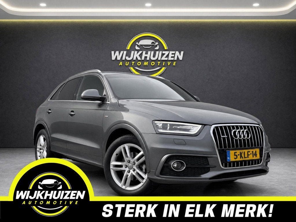 Audi Q3 2.0 TFSI quattro S-Line Automaat met Led ! 18 Inch !, Auto's, Euro 5, Zwart, 4 cilinders, Leder en Stof