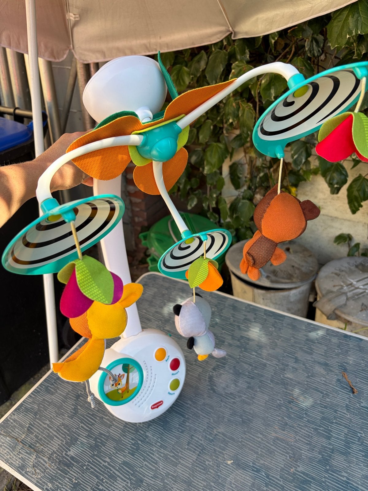 Tiny Love Mobiel met licht en geluid, Ophalen, Zo goed als nieuw, Mobiel, Met licht
