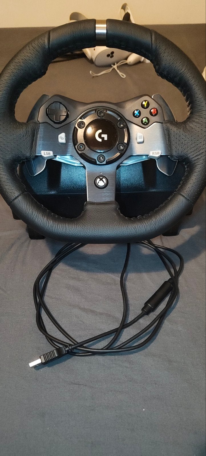 Logitech G920 Driving Force Racing Wheel met Shifter en Peda, Racestuur, Gebruikt, Force feedback, Ophalen of Verzenden