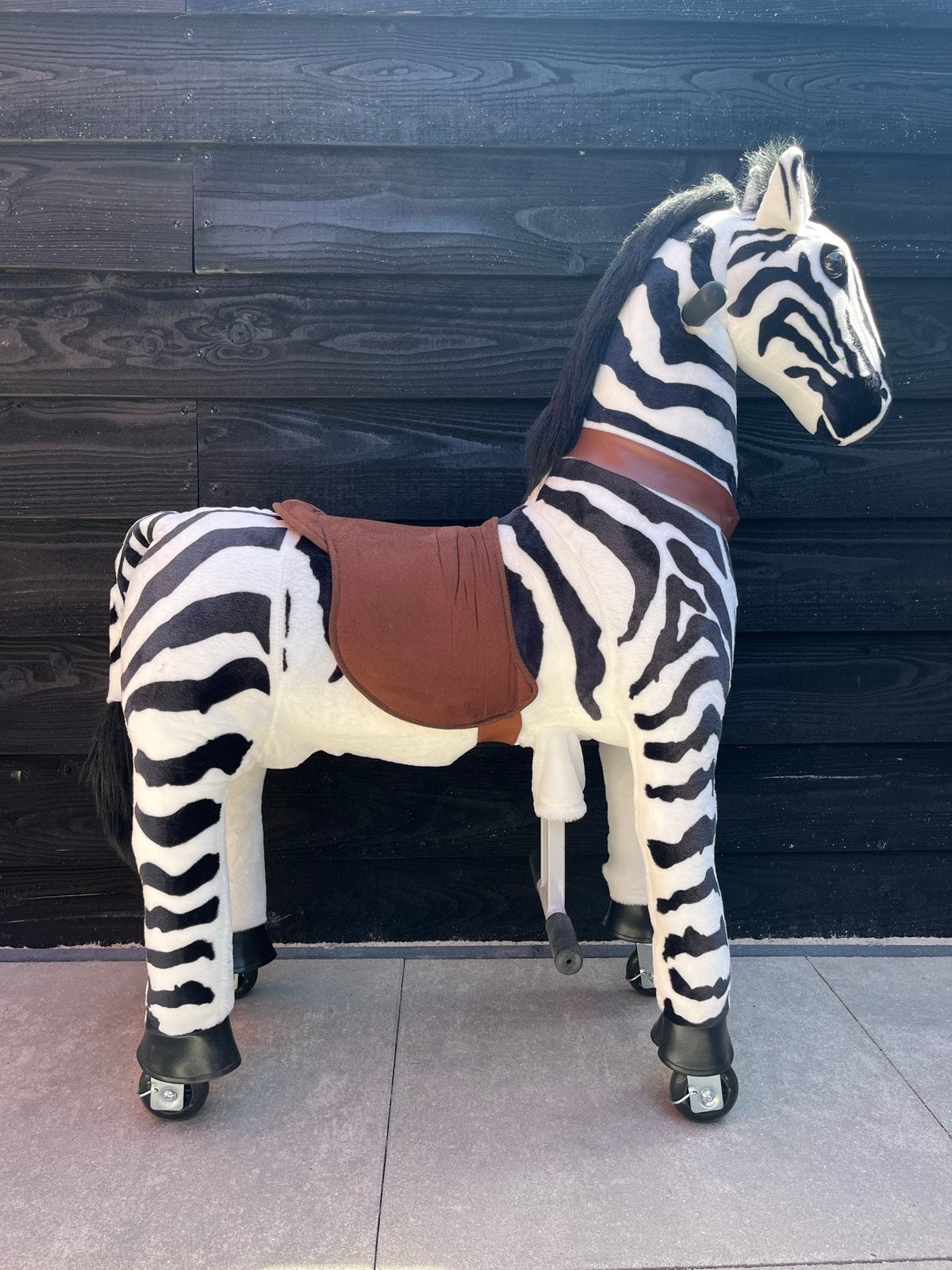 Kids-Horse pluche rijdend speelgoed - zebra - Jabari, Ophalen, Zo goed als nieuw