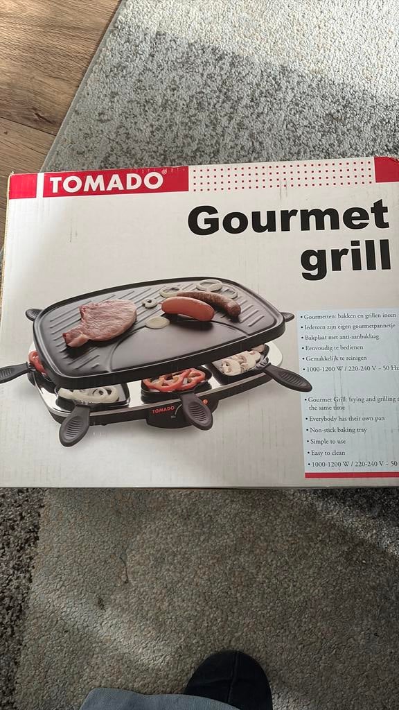 Gourmet grill, Witgoed en Apparatuur, Gourmetstellen, Ophalen of Verzenden, Zo goed als nieuw, 4 t/m 7 personen