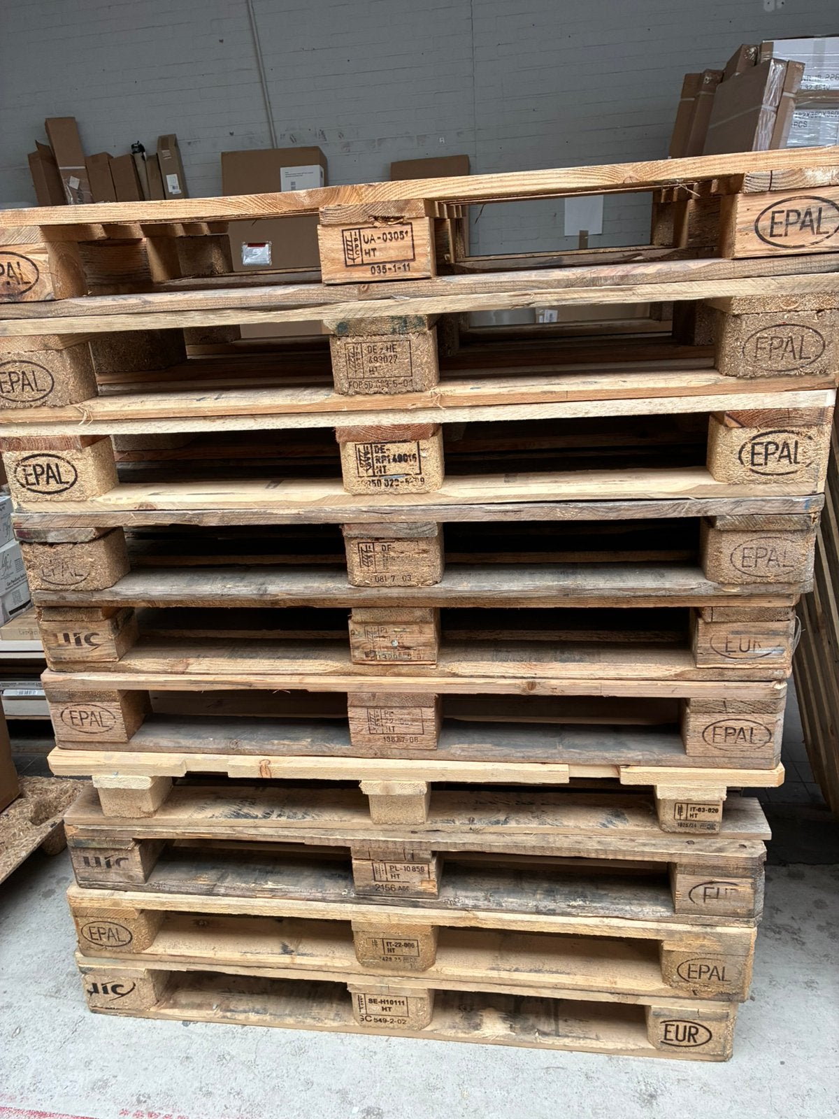 Europallets, Ophalen, 25 tot 50 mm, Zo goed als nieuw, Pallet