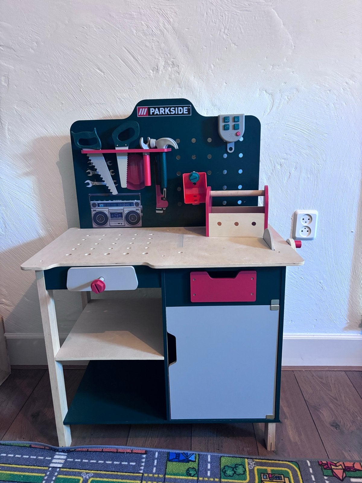 Parkside Kinderwerkbank met accessoires, Ophalen, Gebruikt, Knutselen