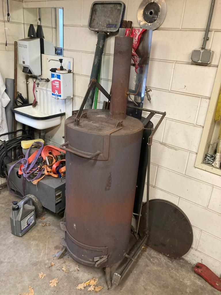 Houtkachel schuurkachel, Ophalen, Zo goed als nieuw, Hout, Houtkachel