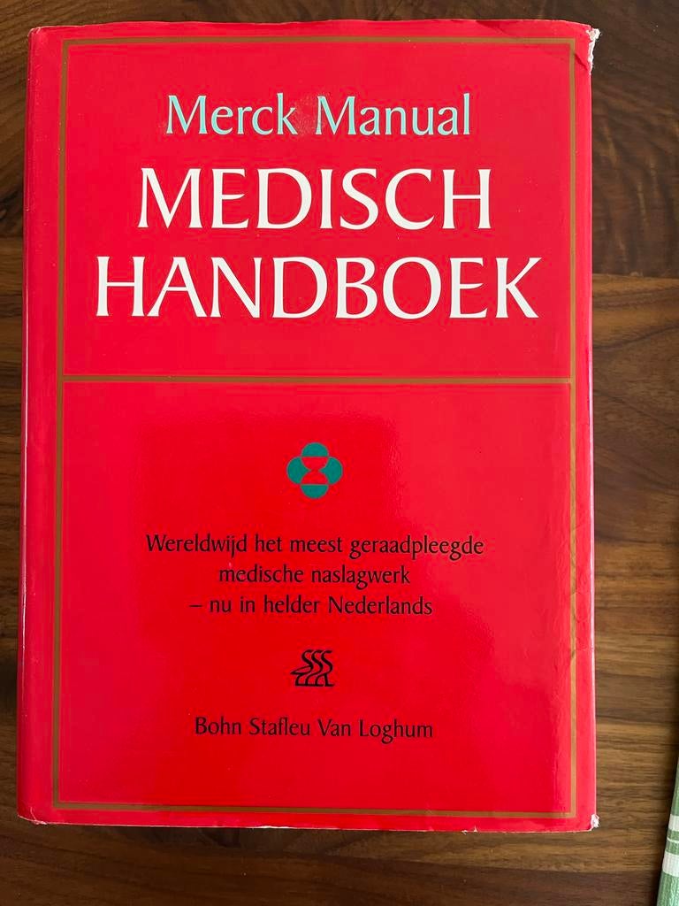 Merck Manual Medisch Handboek - Studieboek, Boeken, Studieboeken en Cursussen, Ophalen of Verzenden, Beta, Zo goed als nieuw, HBO
