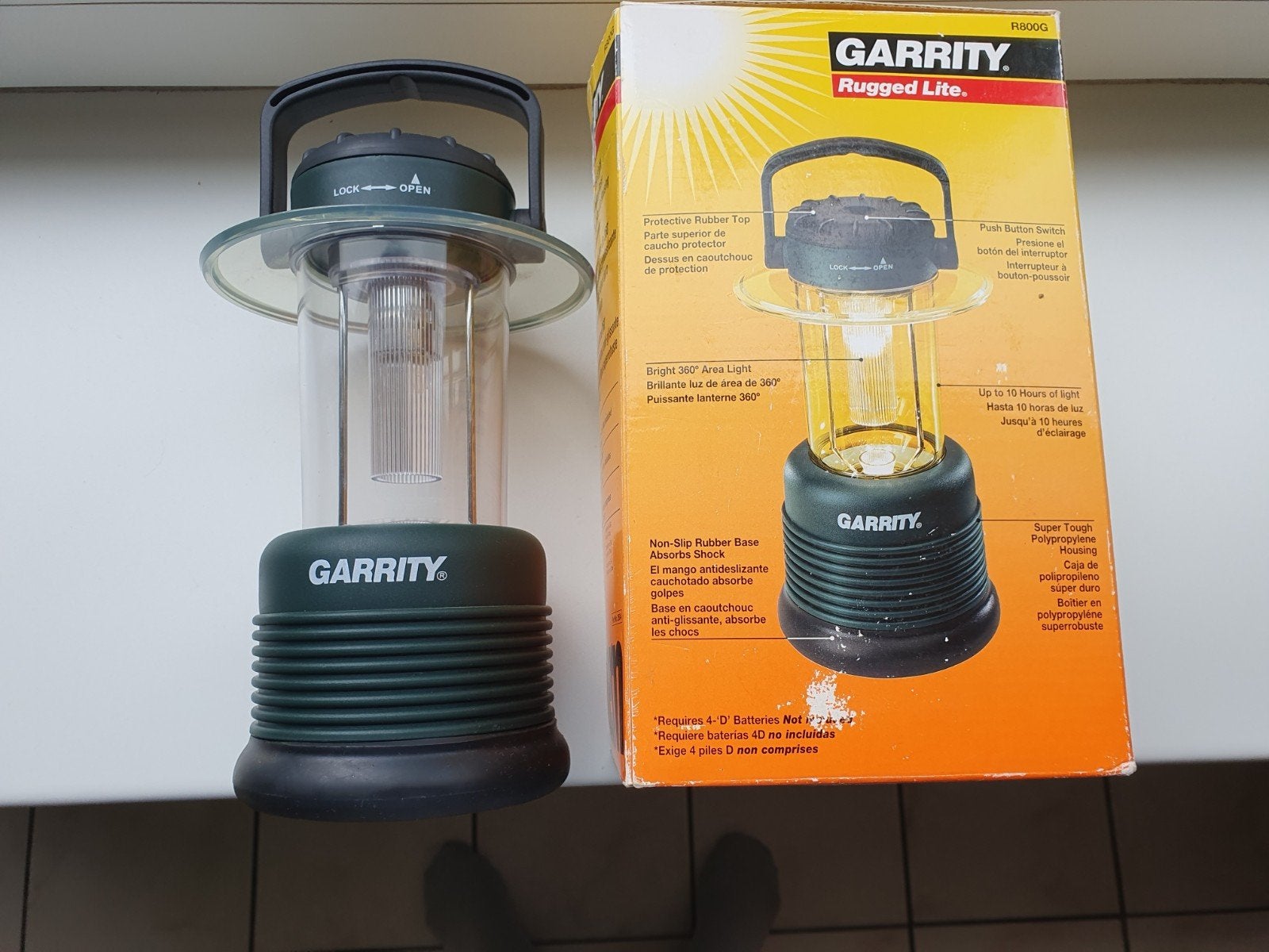 camping lantaarn op batterijen, Ophalen, Zo goed als nieuw