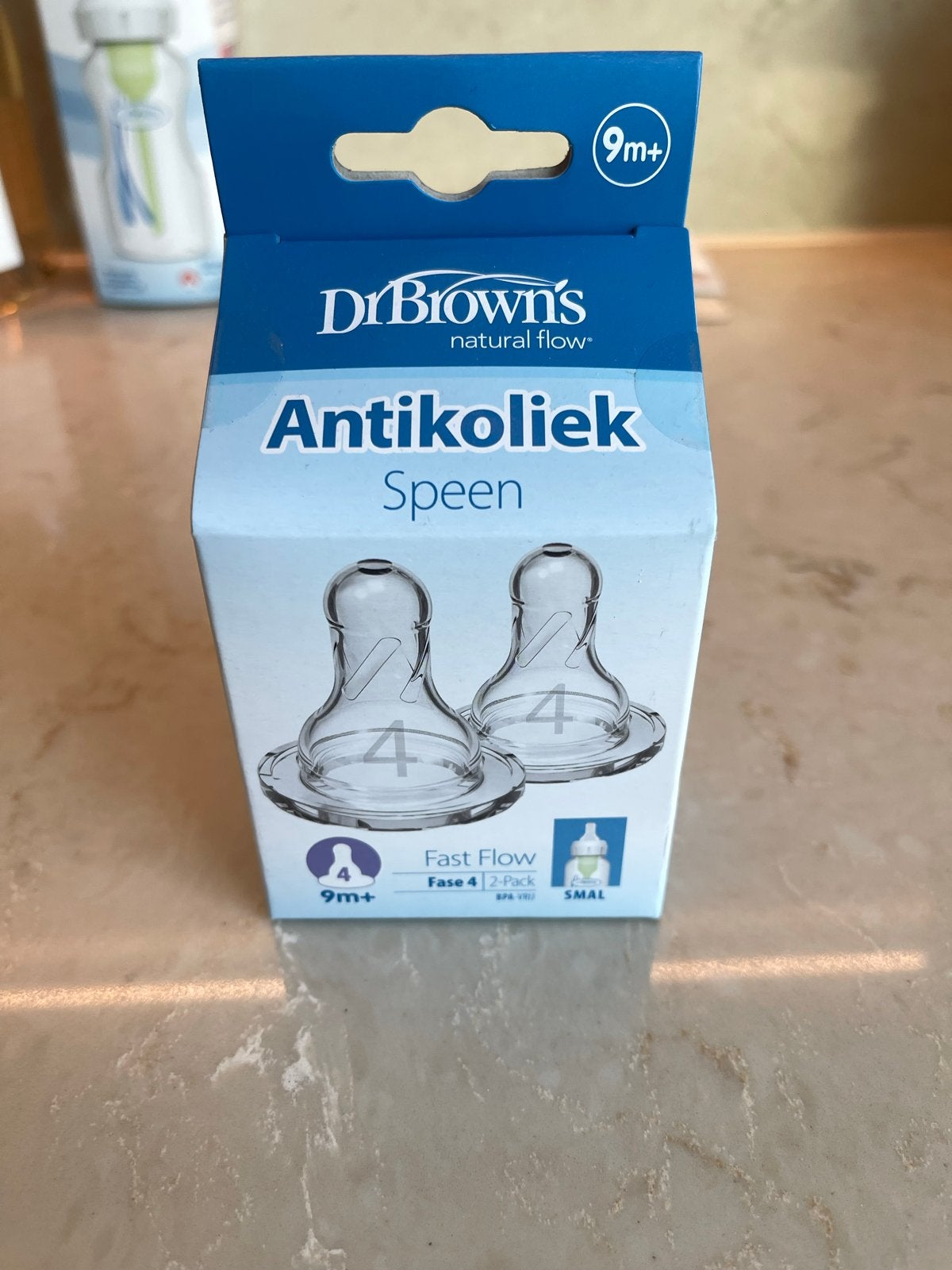 Nieuwe Dr. Brown's Antikoliek Speen Fase 4 (9m+) - 2-pack, Ophalen of Verzenden, Nieuw, Speen, Dr. Brown's