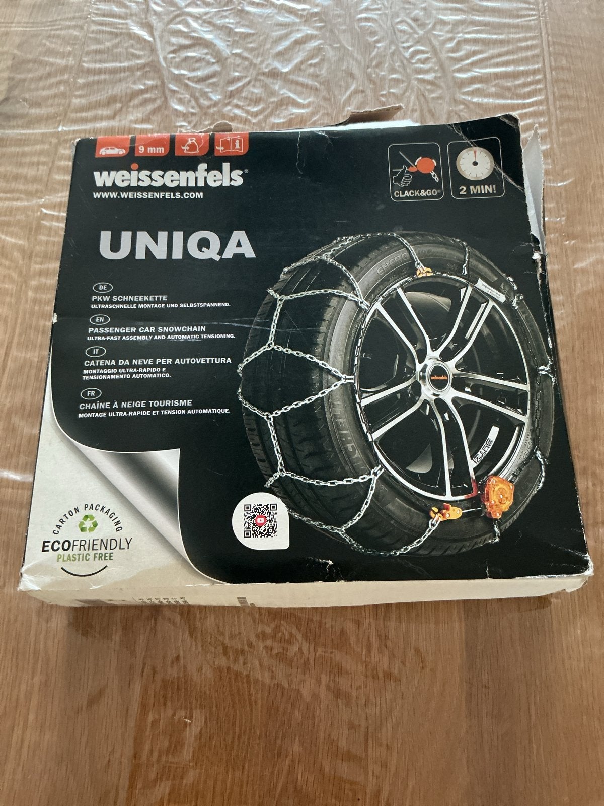 Weissenfels UNIQA sneeuwkettingen - grotere diameter wiel, Auto diversen, Ophalen, Nieuw