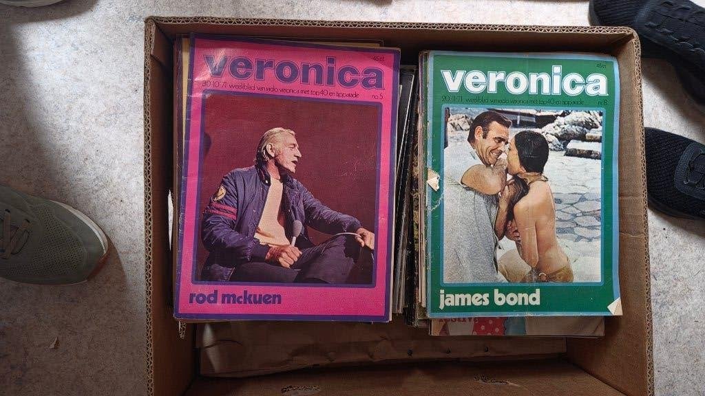 Veronica gidsen jaren 70/ 75., Ophalen, Gelezen, Muziek, Film of Tv