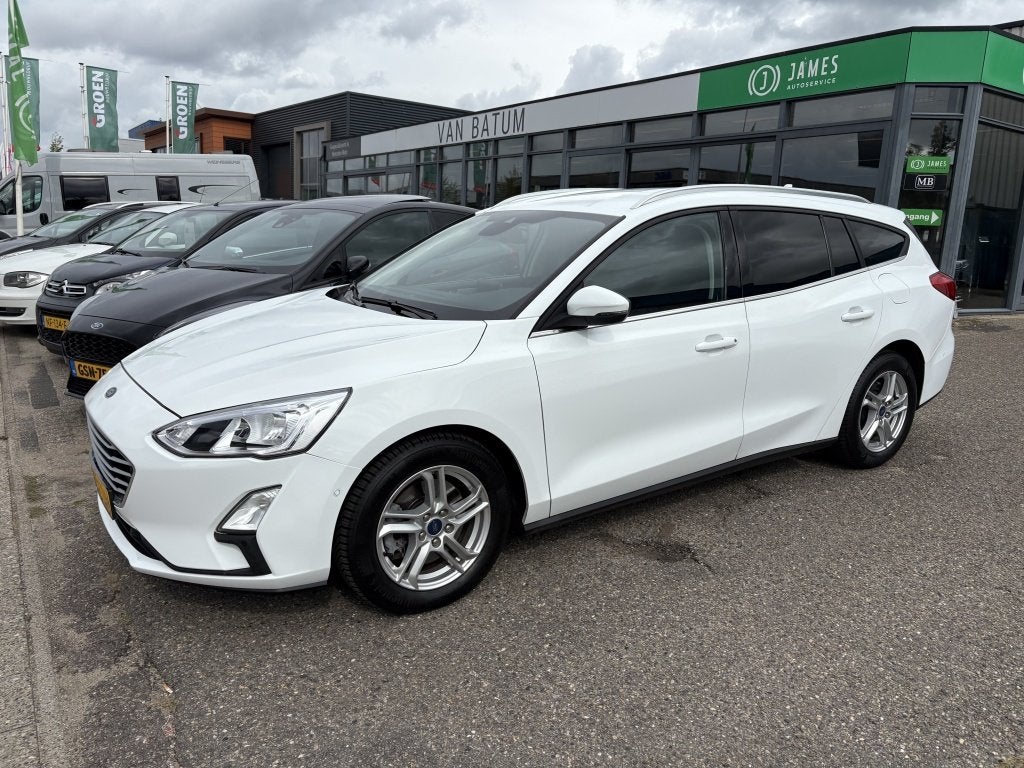 Ford FOCUS Wagon 1.0 EcoBoost Titanium Business (bj 2019), Auto's, Gebruikt, 1283 kg, Wit, Parkeerassistent